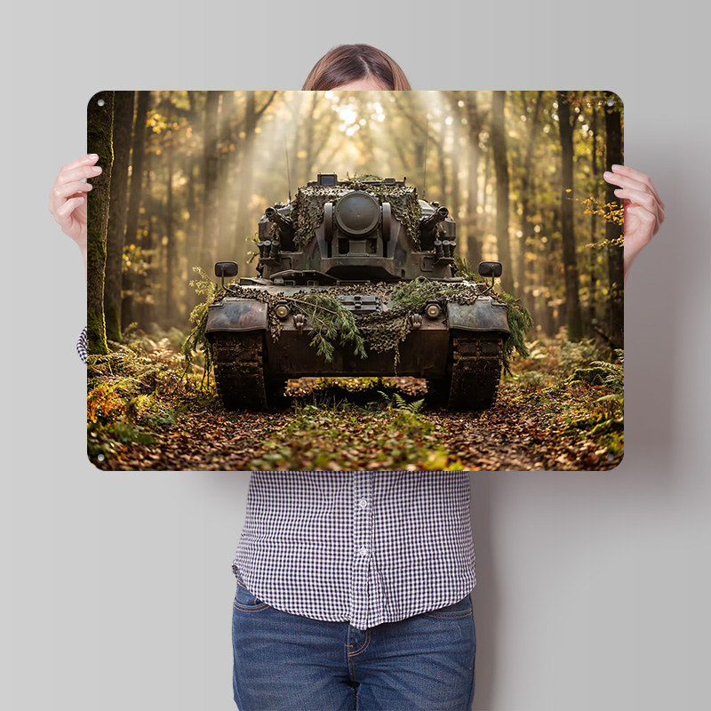 Retro Gaming At Home - Póster de Tanque Camuflado en un