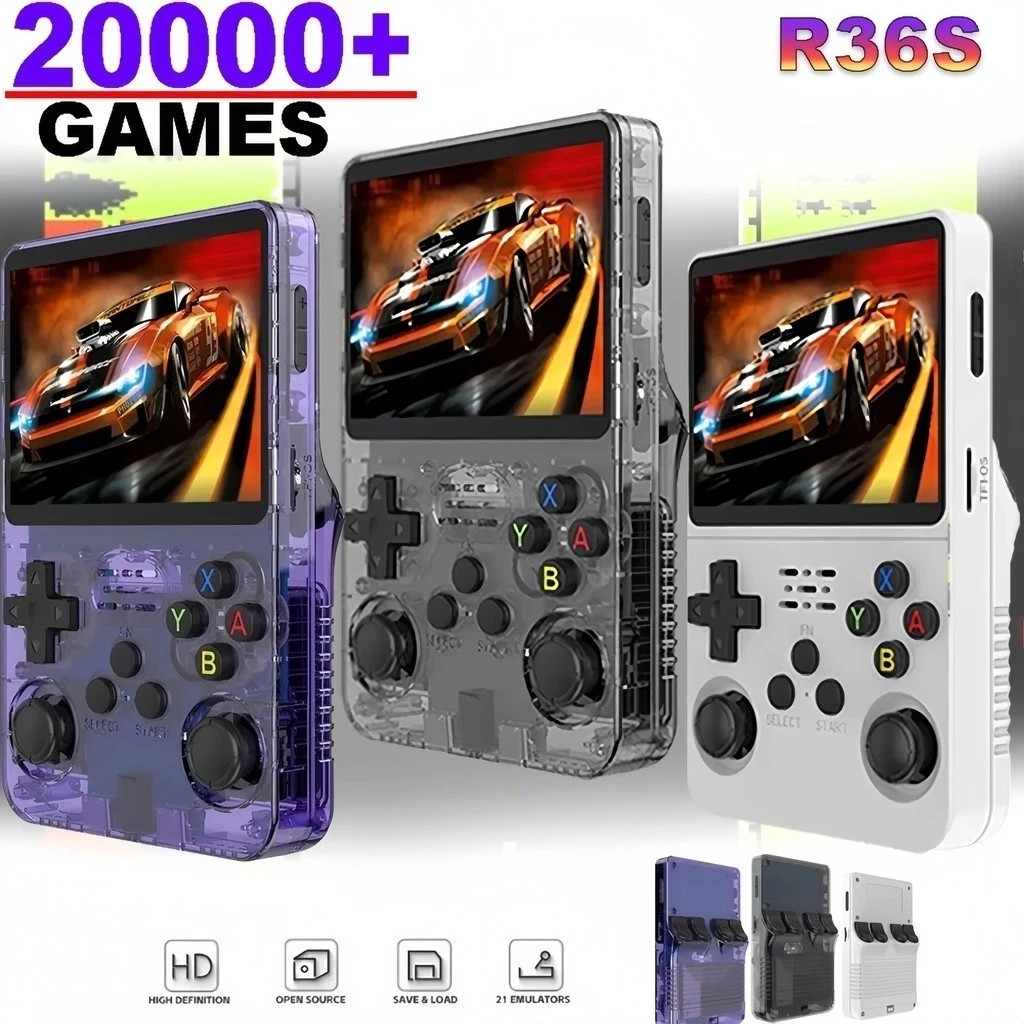 Retro Gaming Xbox One - Mini consola de videojuegos portátil R36S,