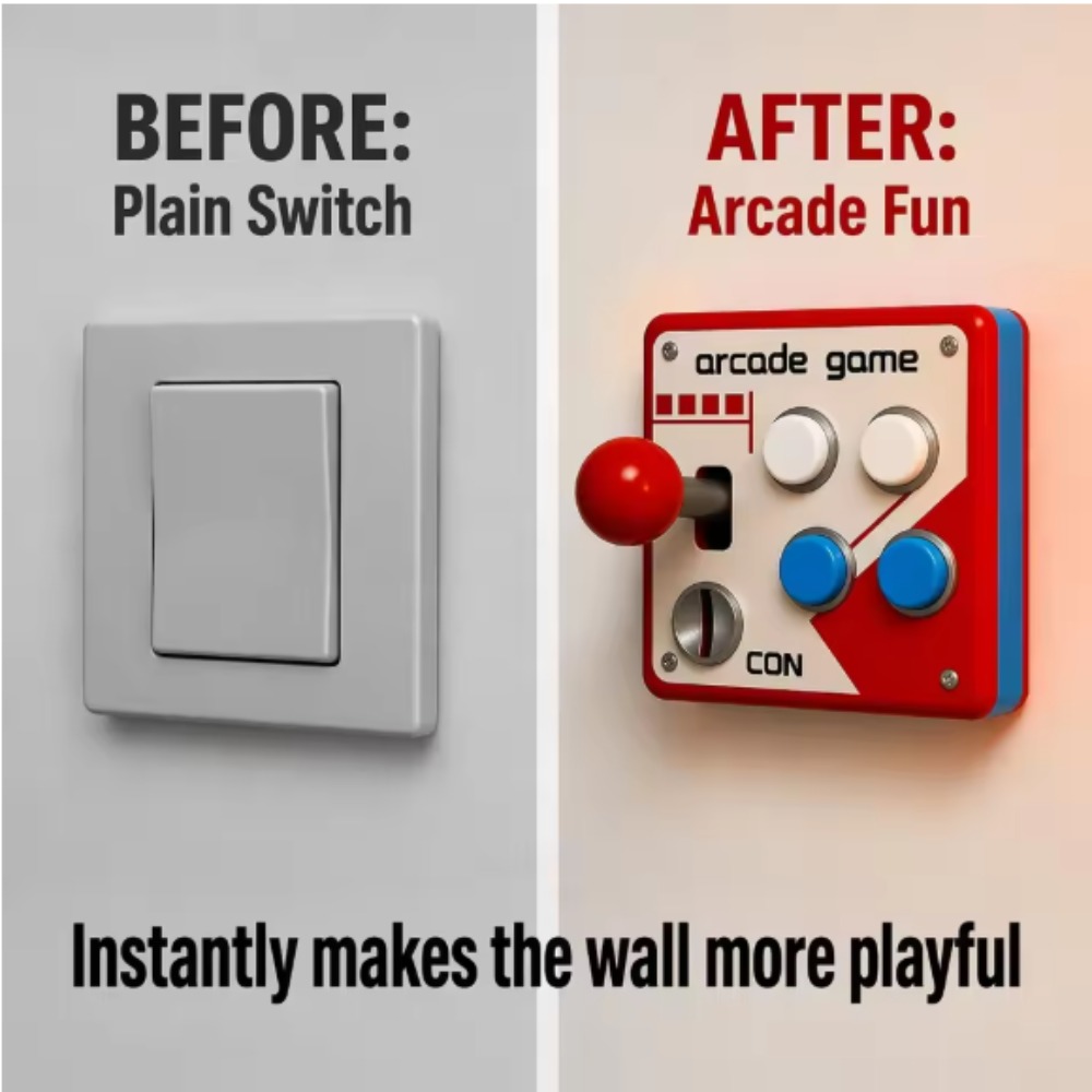 Retro Gaming Decor - Cubierta de Joystick Retro para Arcade,