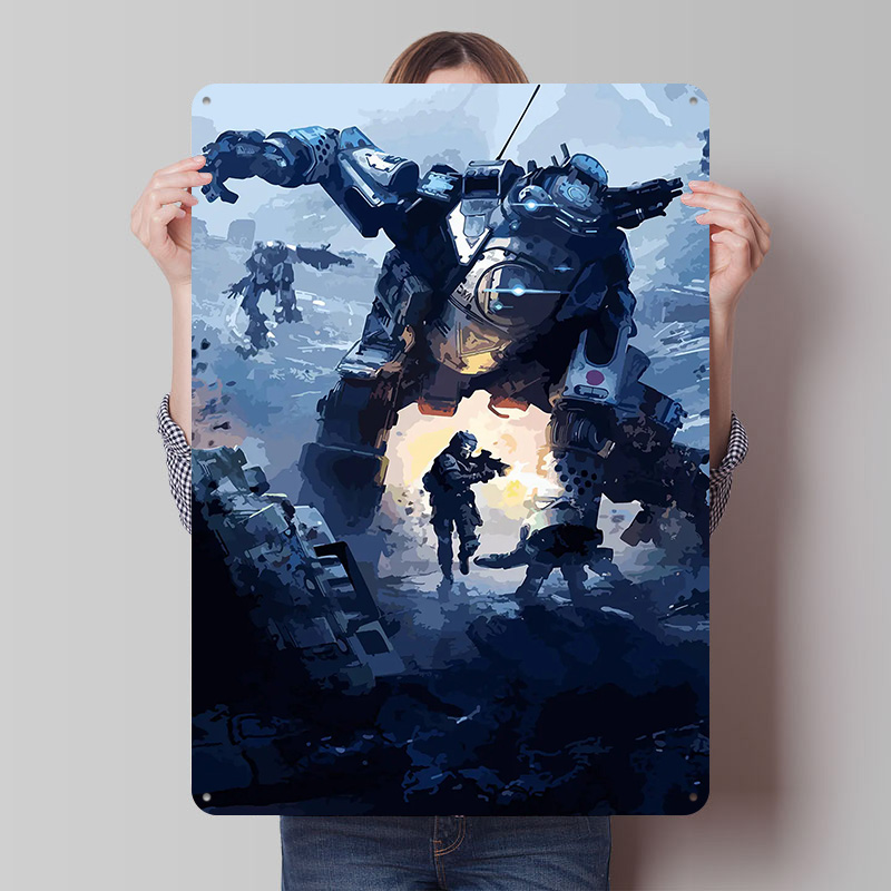 Retro Gaming At Home - Póster de Metal Titalfall, Arte de