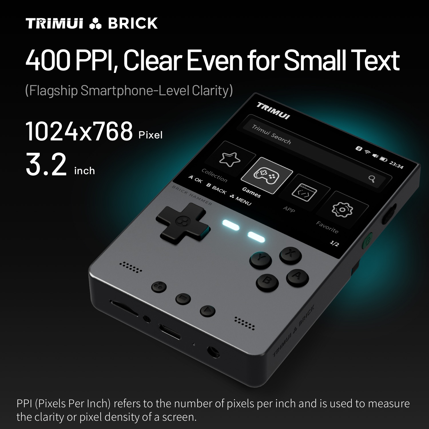 AMPOWN TRIMUI BRICK consola de - Retro Gaming Realm reseña y precio