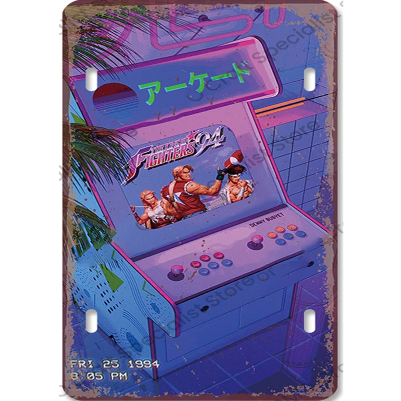 Letrero Metálico Vintage de Vi - Retro Gaming For Tv reseña y precio