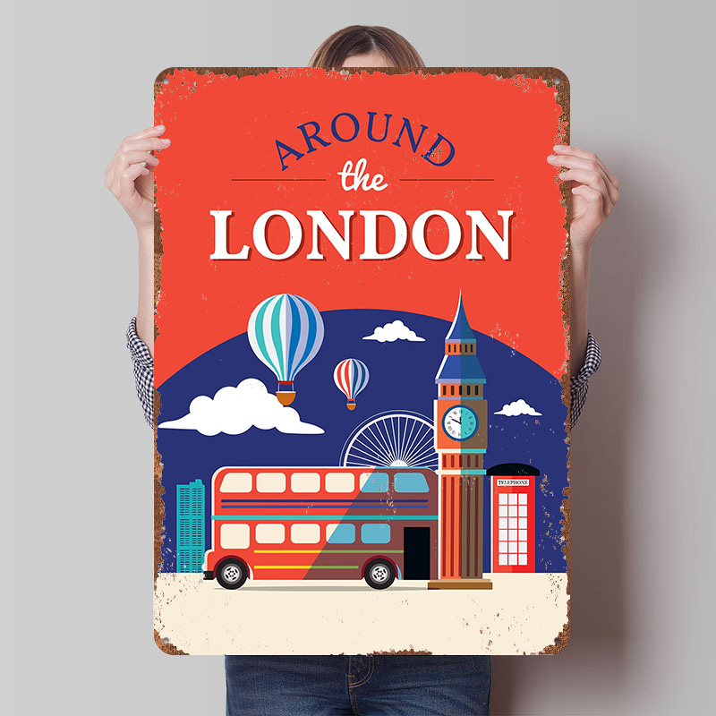 Póster Metálico de Viajes por  - Retro Gaming London reseña y precio
