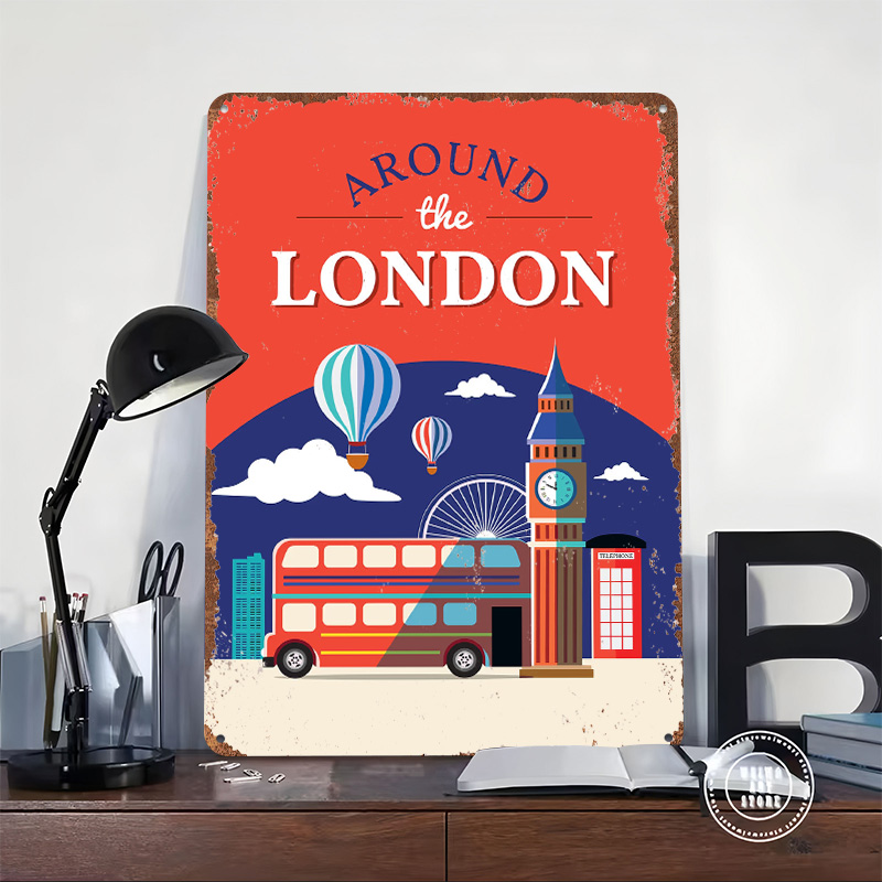 Póster Metálico de Viajes por  - Retro Gaming London reseña y precio