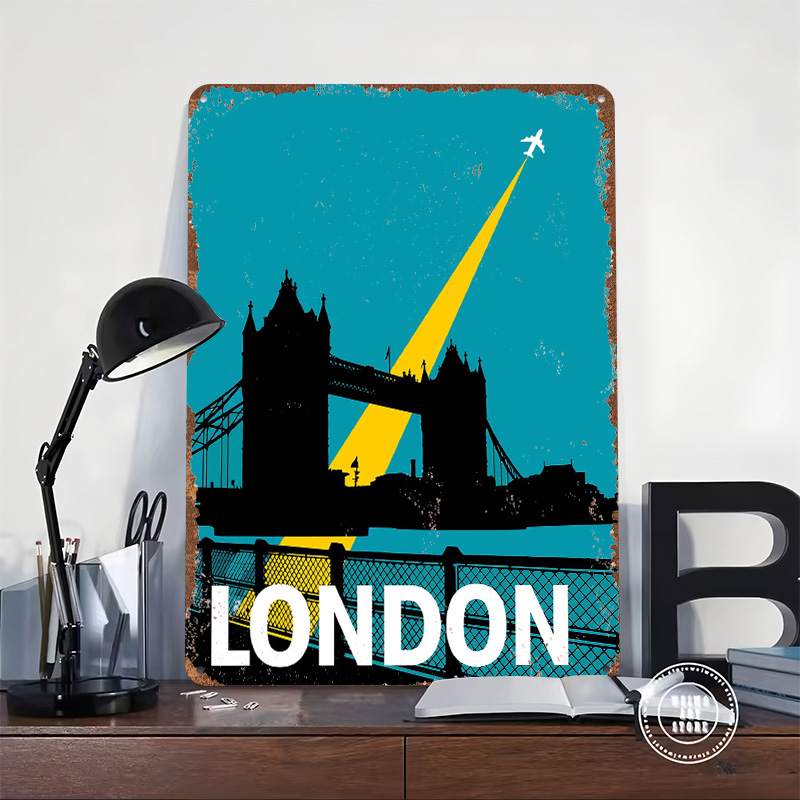 Póster Metálico de Viaje a Lon - Retro Gaming London reseña y precio
