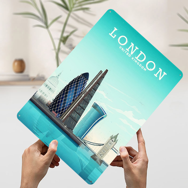 Póster Metálico de Viaje a Lon - Retro Gaming London reseña y precio