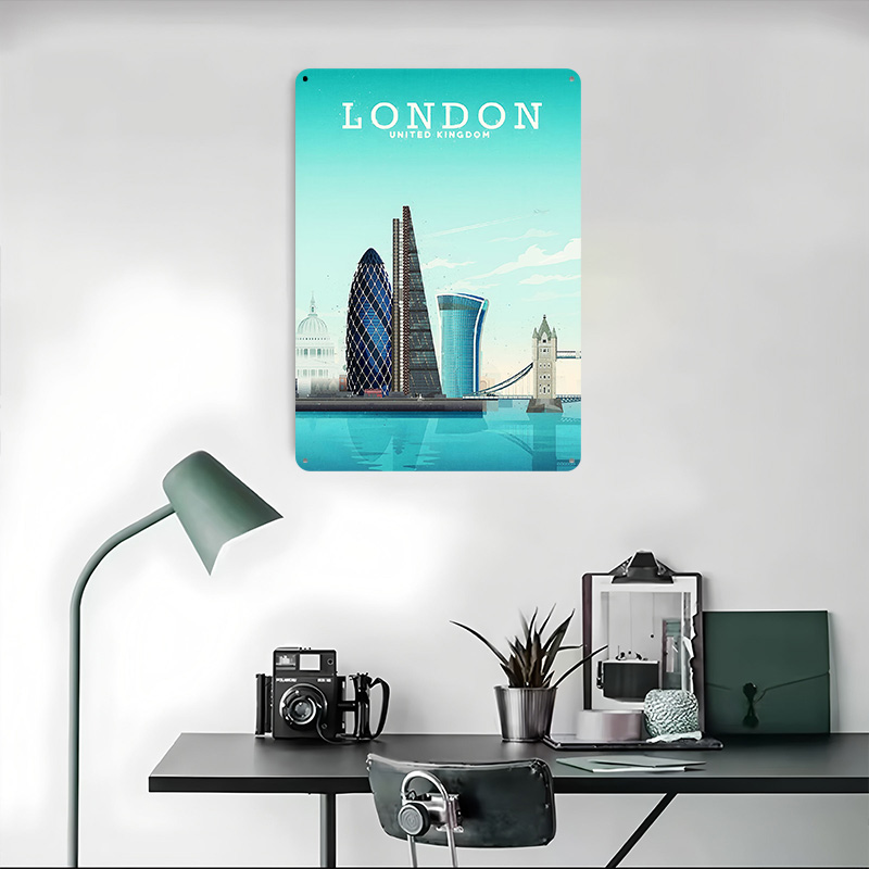 Póster Metálico de Viaje a Lon - Retro Gaming London reseña y precio