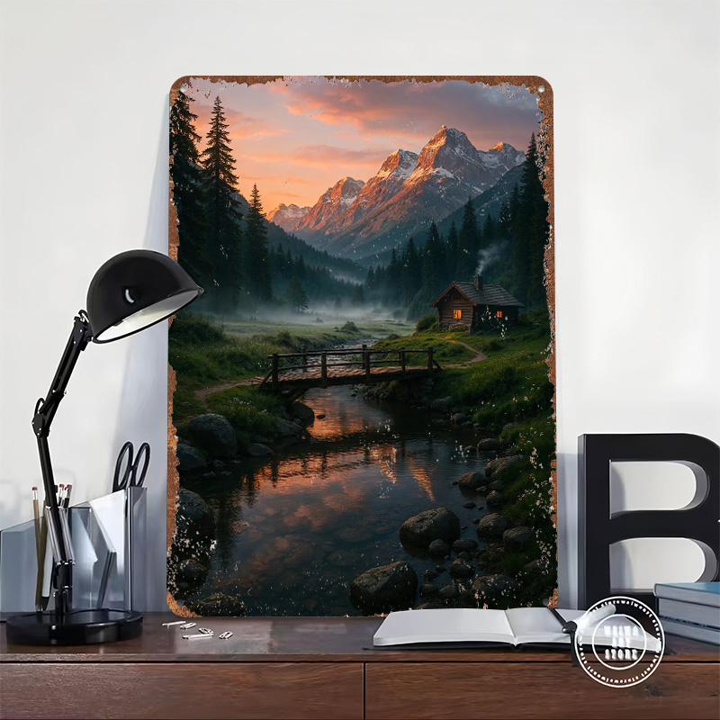 Placa de metal con diseño de c - Retro Gaming At Home reseña y precio