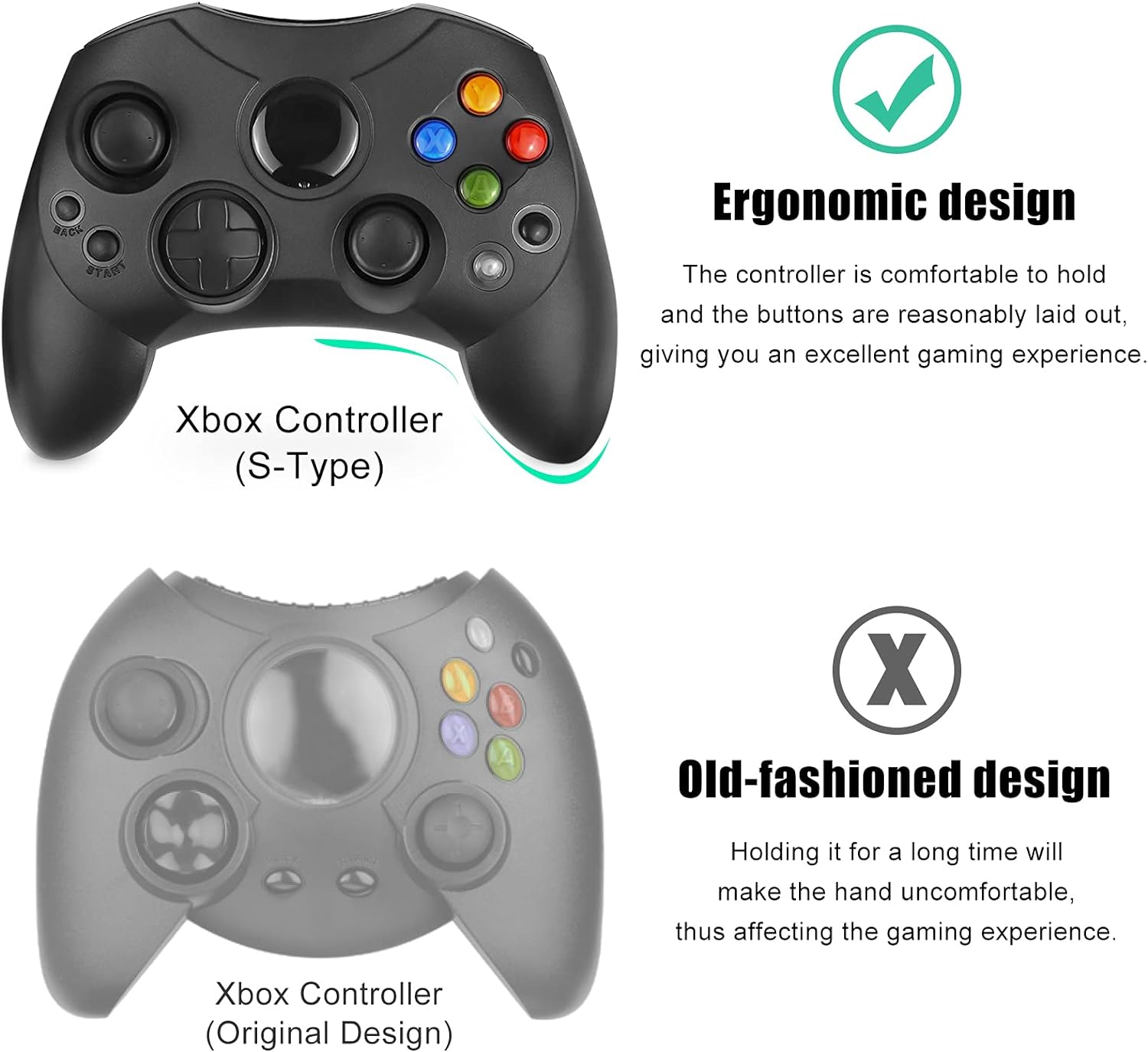 Controlador original Xbox tipo - Retro Gaming Xbox One reseña y precio