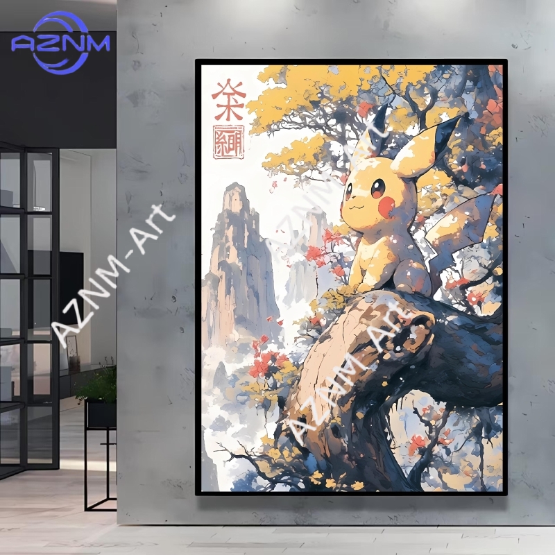 Póster clásico de Pokemon en l - Retro Gaming Decor reseña y precio