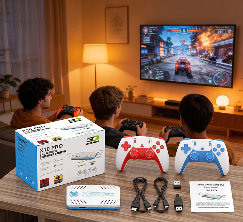 Consola de Juegos Retro X10 PR - Retro Gaming For Tv reseña y precio