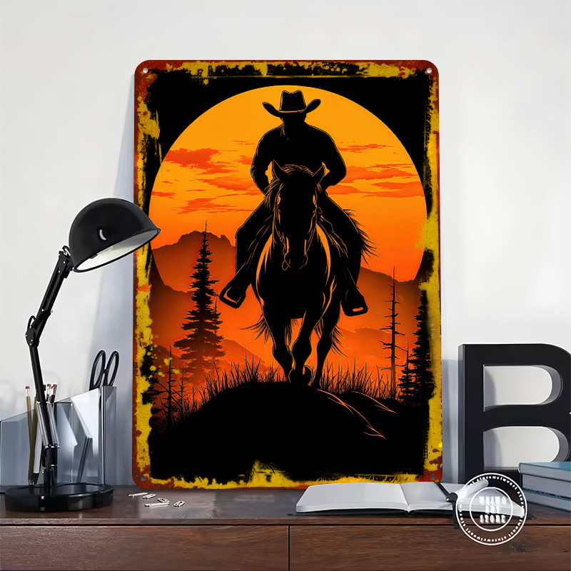 Póster Metálico con Silueta de - Retro Gaming At Home reseña y precio