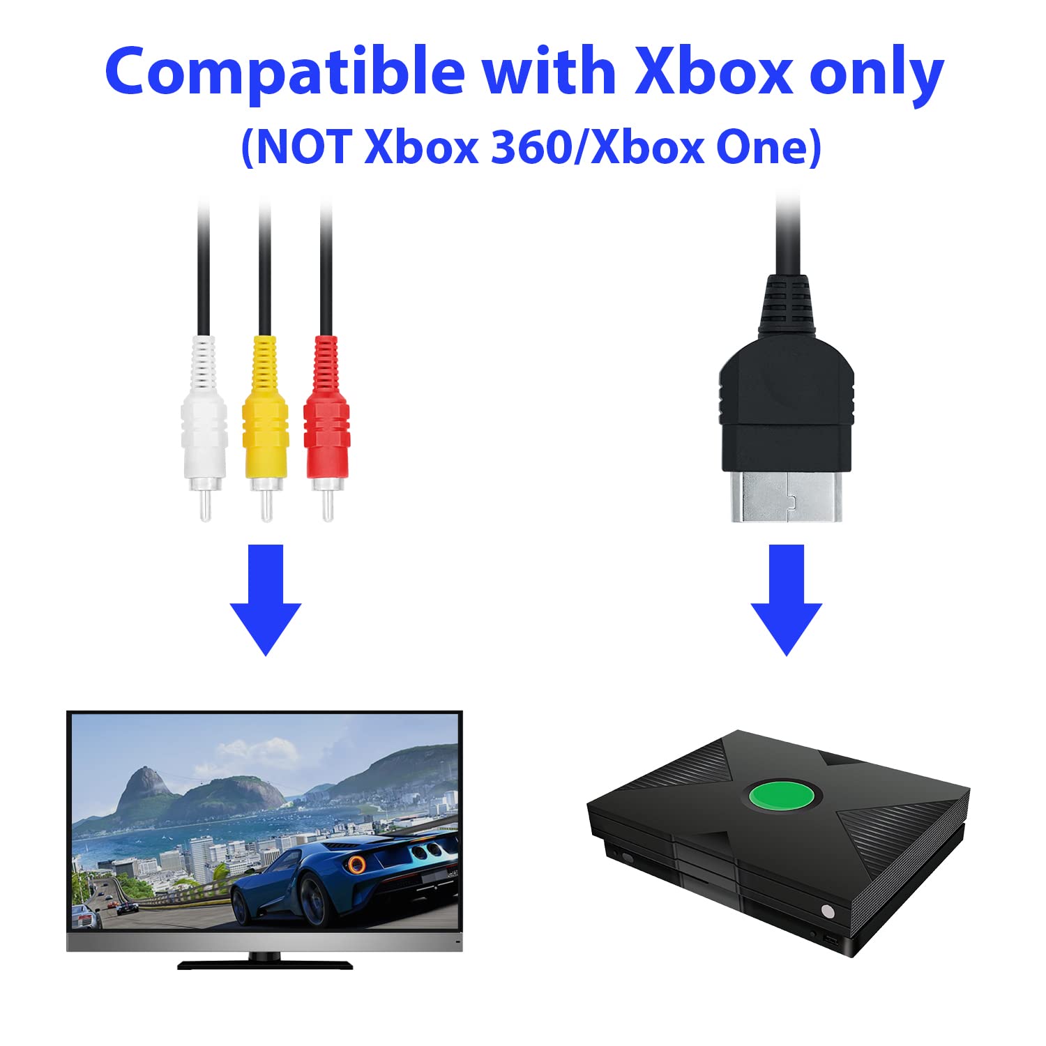 Cable AV Original Xbox Conexió - Retro Gaming Xbox One reseña y precio